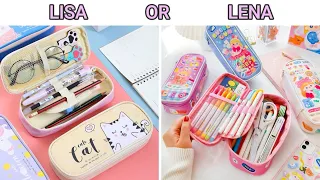 LISA OR LENA 💕 YOUR CHOICE 💗 SCHOOL SUPPLIES 📌 BACK TO SCHOOL 👩‍🏫 VUELTA A CLASES 📚 UTILES ESCOLARES