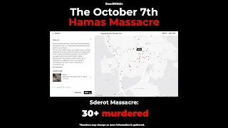 Map of the October 7 Hamas Massacre