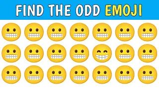 Find The Odd Emoji | Mind-Bending Emoji Riddles: Spot the Odd Emoji ! | Incredible Quiz