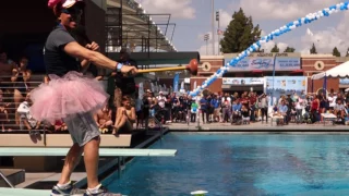 trojancandy.com:  Watch a USC Song Girl "Belly Flop" at the 2017 Swim with Mike