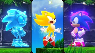 Sonic Superstars - All Transformations and All Special Stages