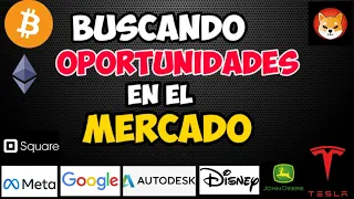 Oportunidades Para Hoy | Continuaremos Cayendo! BTC, SHIB, ETH, META, TSLA,DIS, BA, BABA, ADSK, SQ