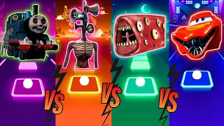 Thomas Train Exe 🆚 Siren Head 🆚 Train Eater 🆚 McQueen Eater ⚡ Tiles Hop