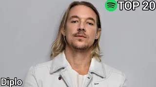 Top 20 Diplo Most Streamed Songs On Spotify (Sep 17, 2021)