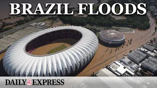 Brazil floods: Aerial footage shows devastation as Lula calls for state of emergency