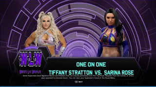 WWE 2K24 Random Match : Tiffany Stratton vs Sarina Rose