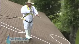 Proper Roof Cleaning / Spraying Techniques.