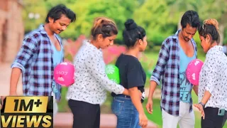 balloon prank on girl / balloon prank videos funny 🤣  balloon prank / new prank  / ‎@A k prank Tv