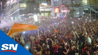 Canadiens Fans React To Artturi Lehkonen’s Overtime Winner Outside The Bell Centre