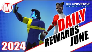 DCUO Daily Rewards June 2024