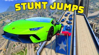 Stunt Jumps To Escape Cops in GTA 5 RP