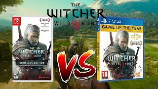 Nintendo Switch vs PS4 | The Witcher 3 Wild Hunt Gameplay Comparison