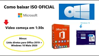 Como baixar ISO Oficial Windows 10 21H1 e Office 2019 - 2021