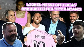 Lionel Messi Officially Announced for Inter Miami! British Father and Son Reacts!