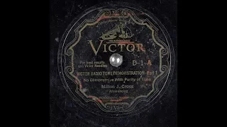 Victor Radio Tone Demonstration Record 1929