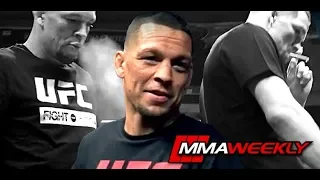 Nate Diaz Claims Joint was CBD at UFC 241 Workouts