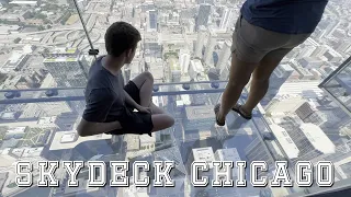 Skydeck Chicago at Willis Tower - Observation Deck at the Top of the Chicago, Illinois