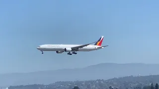 Philippine Airlines Boeing 777-300ER reg. RP-C7776, PR 112, MNL-LAX, Landing, 25 August 2019