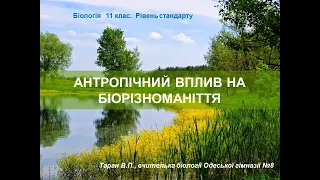 Антропічний вплив на біорізноманіття