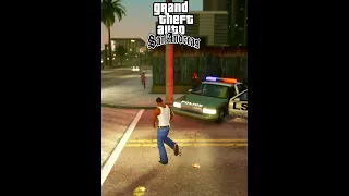 Evolution of “Getting busted on foot” in GTA#shorts #gta5