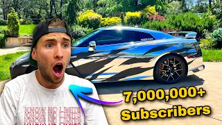 YouTuber With MILLIONS of Subscribers Asked Me To PIMP OUT HIS GTR | Corey Funk Glitter & Chrome R35