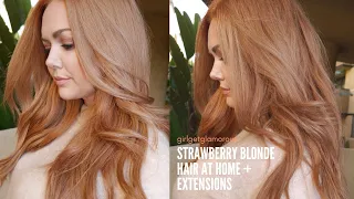 How to Get Strawberry Blonde Hair At Home | My Updated DIY Formula (2021) + the Best Extensions