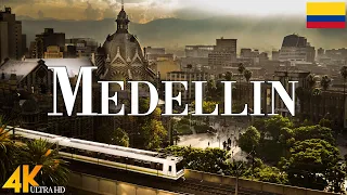 Medellin, Colombia 4K drone view • Aerial View Of Medellin | Relaxation film with calming music