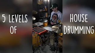 Levels of House Drumming // The Hybrid Drummer