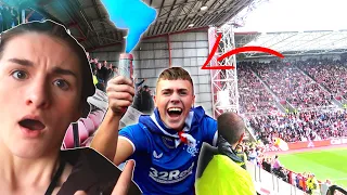 I Caught A Rangers Fan in the Tynecastle Home End!