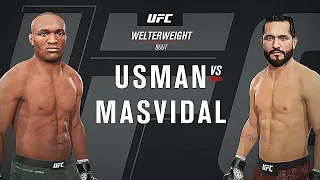 UFC 261 | Kamaru Usman vs Jorge Masvidal | Full Fight Highlights | Usman vs Masvidal | UFC 4