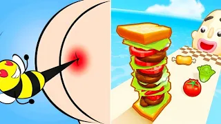 Help Me Tricky Puzzle |Sandwich Runner |All Level Gameplay Android, iOS - NEW BIG APK UPDATE