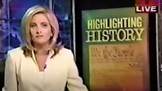 TV news coverage of National Archives Museum Rotunda reopening (2003)