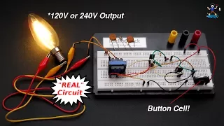 How To Really Make AAA (1.5V) Battery To 220V AC Inverter