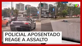 Policial civil baleia suspeito durante tentativa de assalto a Porsche