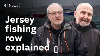 French fishermen end six-hour protest over Jersey fishing row