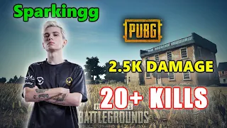 Sparkingg - 20+ KILLS (2.5K Damage) - DUO SQUADS! - PUBG