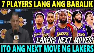 BREAKING: LAKERS 7 PLAYERS LANG ang PABABALIKIN sa LINEUP | NEXT MOVE ni ROB PELINKA IBINULGAR