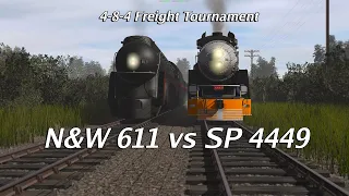 SP 4449 vs N&W 611 (Freight Haulage)