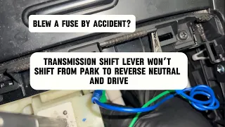 KIA Sorento How to Diagnose A Faulty BCM With No Ground Signal Control To Shift Lock Solenoid