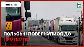 🥺БЛОКАДА КОРДОНУ: польські фермери відновили протести