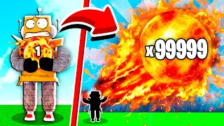 СОЗДАЛ САМЫЙ БОЛЬШОЙ ОГНЕННЫЙ ШАР В МИРЕ 999.999.999 МЕТРОВ ЧЕЛЛЕНДЖ ROBLOX Fireball Simulator