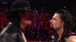 Wr2d wwe raw undertaker challenge roman reigns on wrestlemania