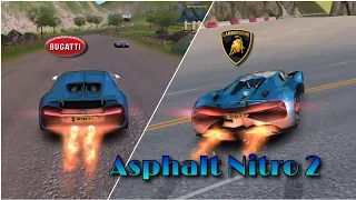 Buggati Chiron and Lamborghini Terzo Millenio race || Asphalt Nitro 2 gameplay