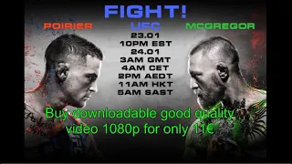 Conor Mcgregor vs Dustin Poirier 2 UFC 257 the Fight is over. Buy downloadable video for only 11 €