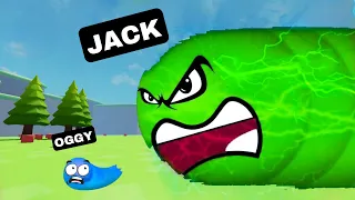 OGGY EATED BY JACK IN SLITHER SIMULATOR! (ROBLOX)