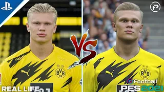 PES 2021 FACES VS REAL LIFE!|PS4