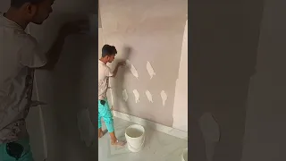 Putty work. apply fast code waterproof putty by Asian paint #shorts #viral #short #painting #putty