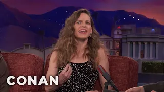 Hilary Swank Speaks "Italian" | CONAN on TBS