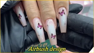 Airbrush và móng úp | JadeTang Zurno