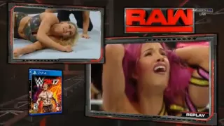 WWE Raw: Sasha Banks vs Charlotte [03-OCT-2016]